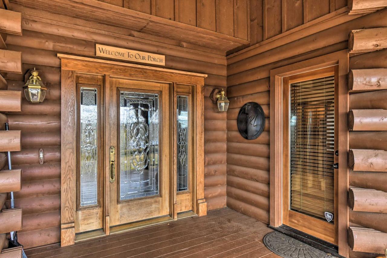 Hilltop Hot Springs Log Cabin With Hot Tub And Grill! Eksteriør bilde